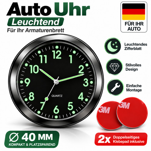 Auto uhr leuchtend kfz - leuchtend,